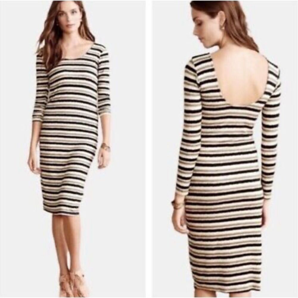 Anthropologie Dolan Left Coast Prita Striped Midi Dress Women’s Small